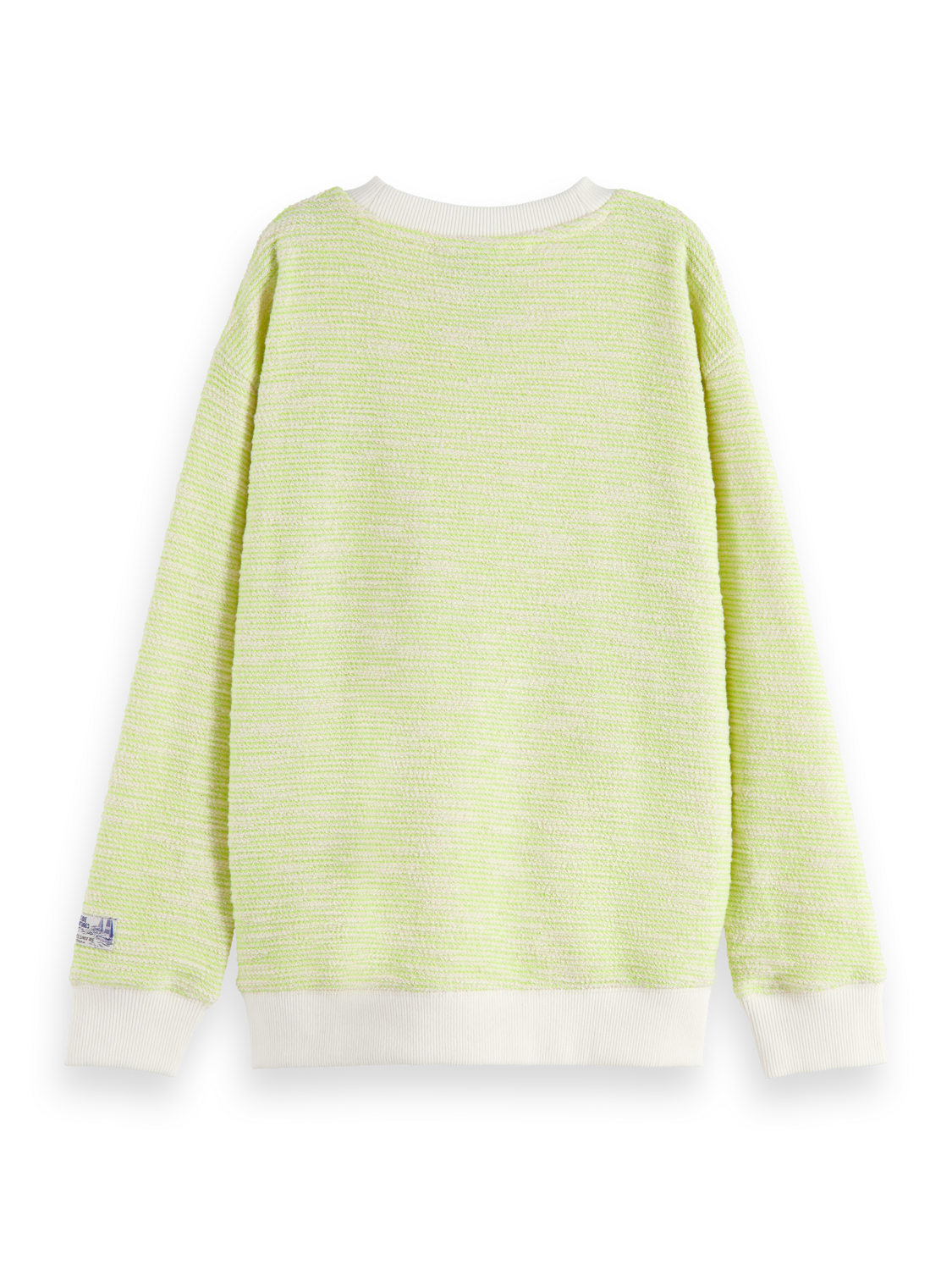 RELAXED-FIT STRUCTURED FELPA SWEATSHIRT