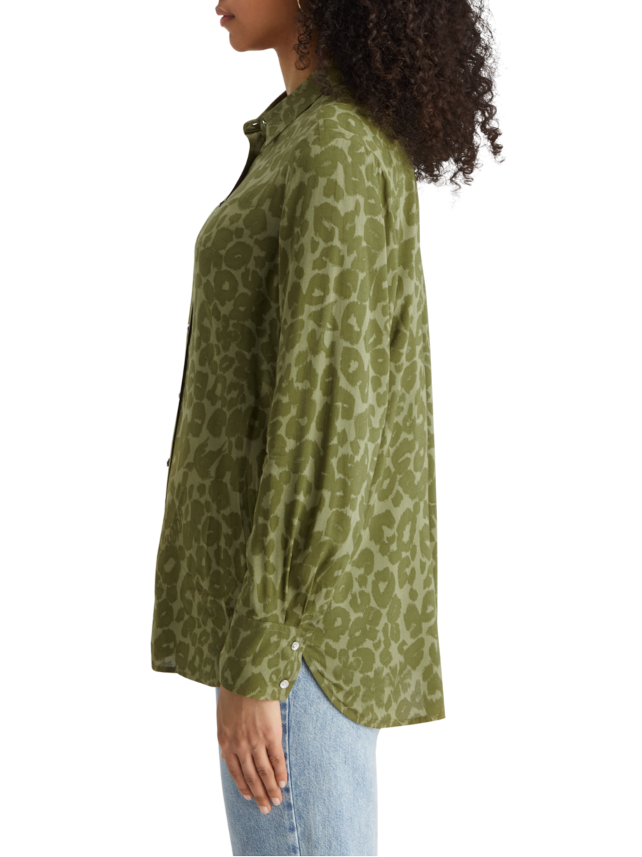 VISCOSE PRINTED RELAXED FIT SHIRT