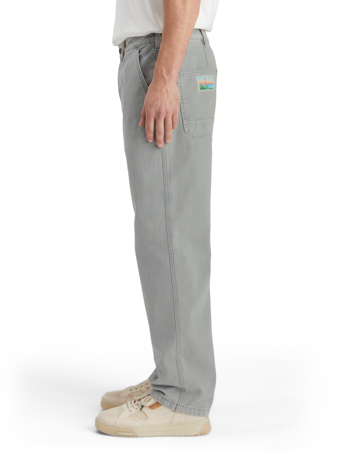 VERVE - ACID WASHED COTTON-BLEND WORKER PANT