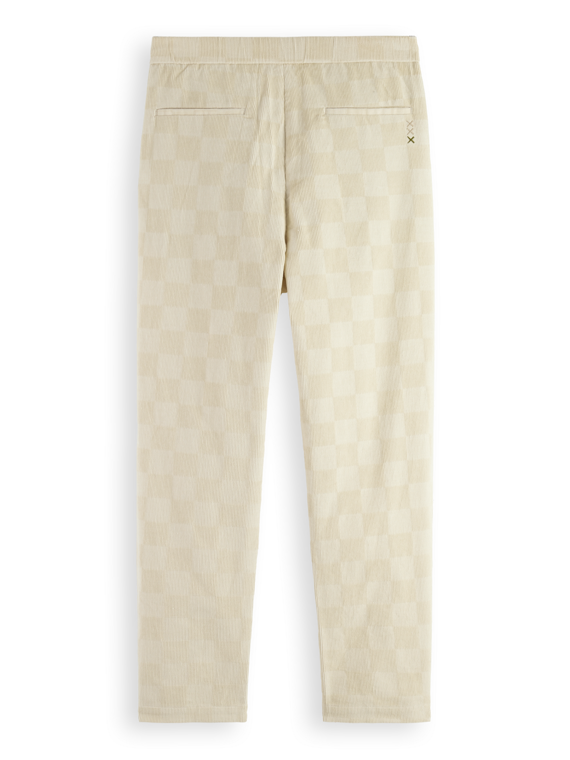 FAVE - CHECK-PATTERNED CORDUROY JOGGER