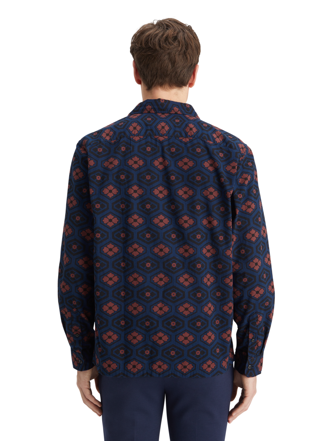 PRINTED SEERSUCKER SHIRT