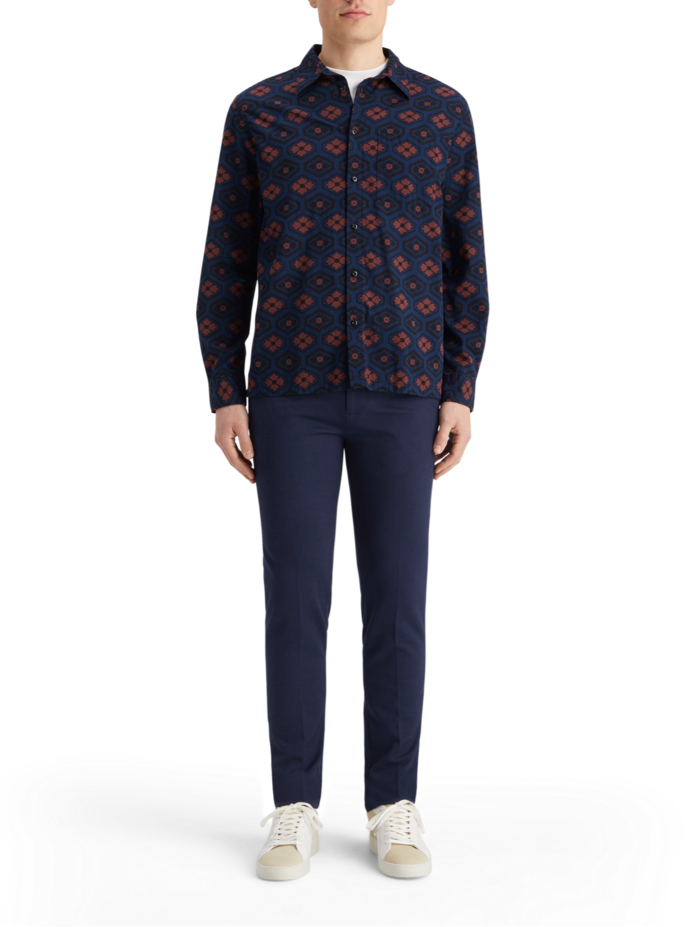 PRINTED SEERSUCKER SHIRT