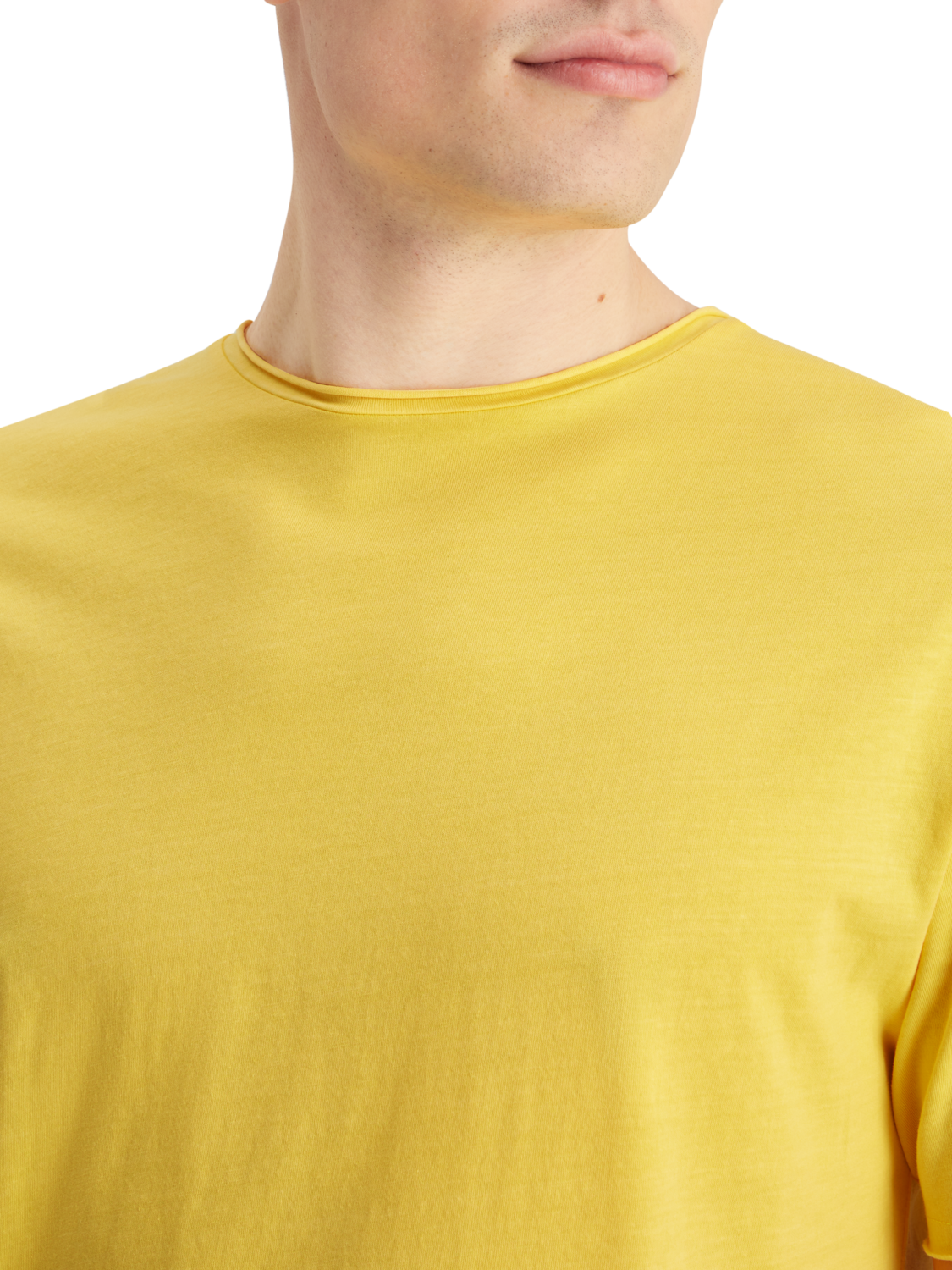 RELAXED FIT RAW EDGE T-SHIRT