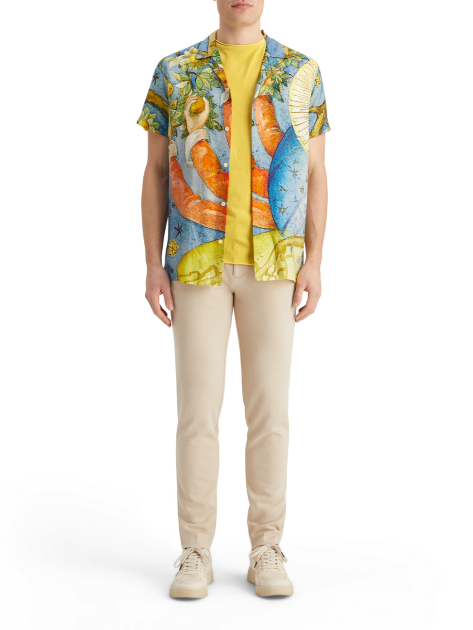 RELAXED FIT RAW EDGE T-SHIRT