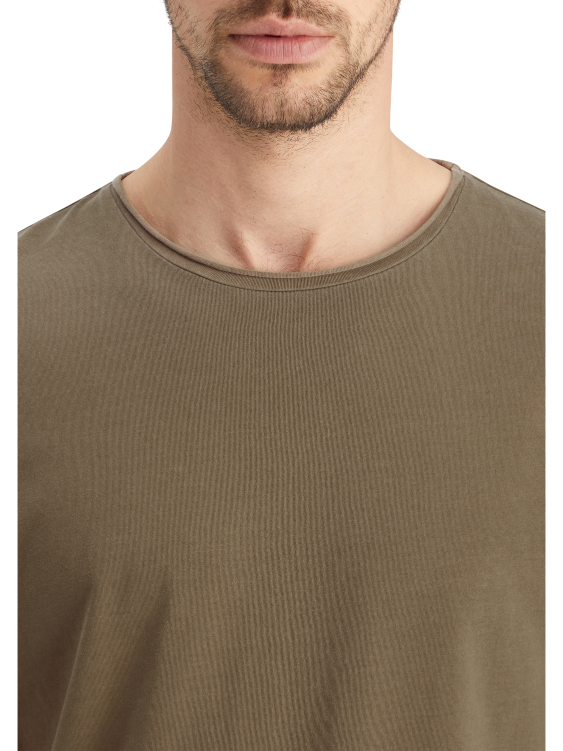 RELAXED FIT RAW EDGE T-SHIRT
