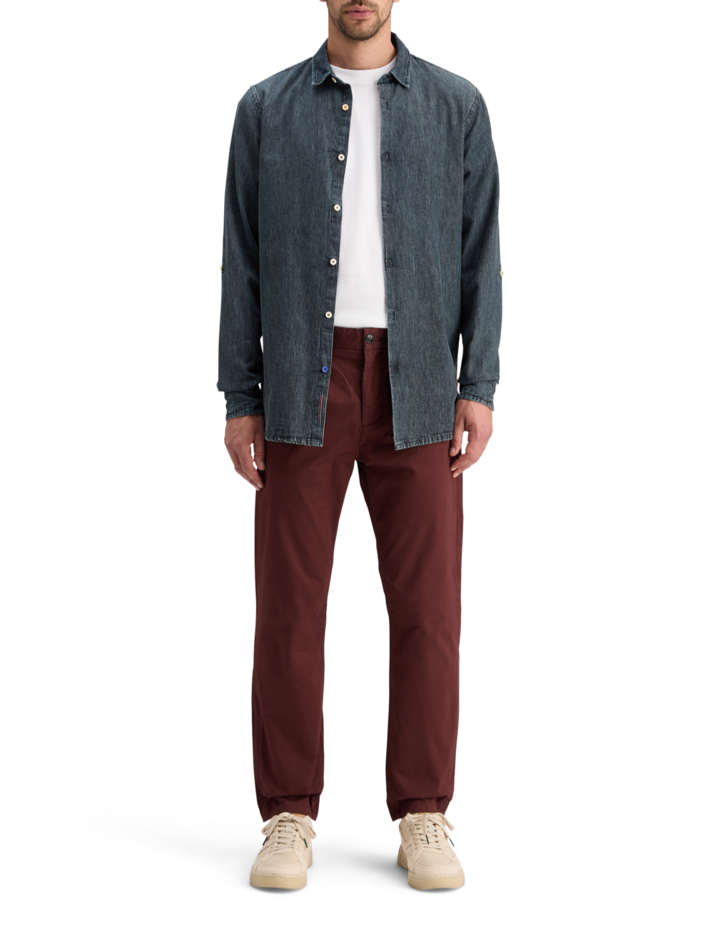 BLAKE - PLEATED SATINE CHINO