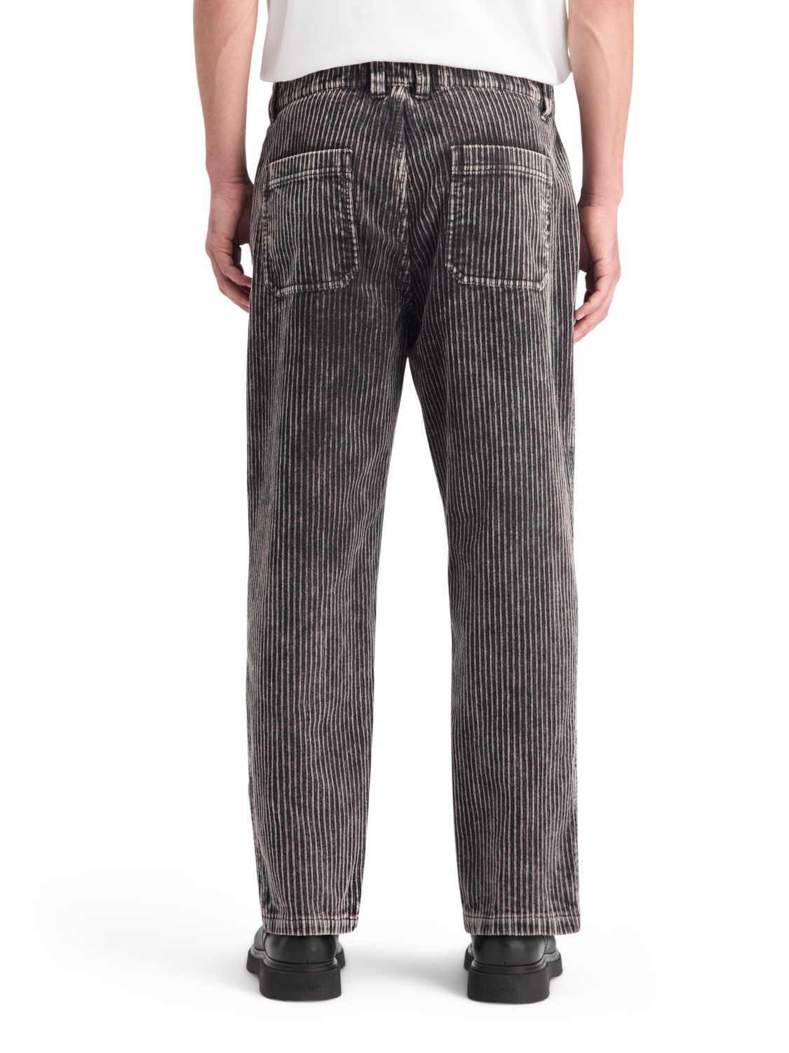 LOOSE TAPERED PLEATED WASHED CORDUROY CHINO