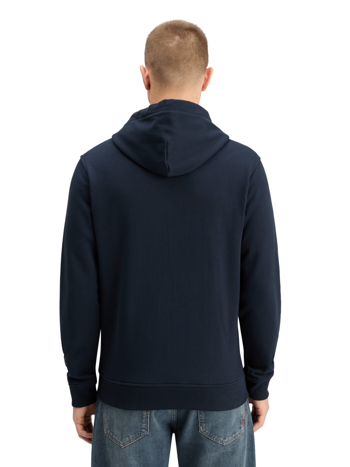 LOGO BADGE ZIP-THROUGH HOODIE