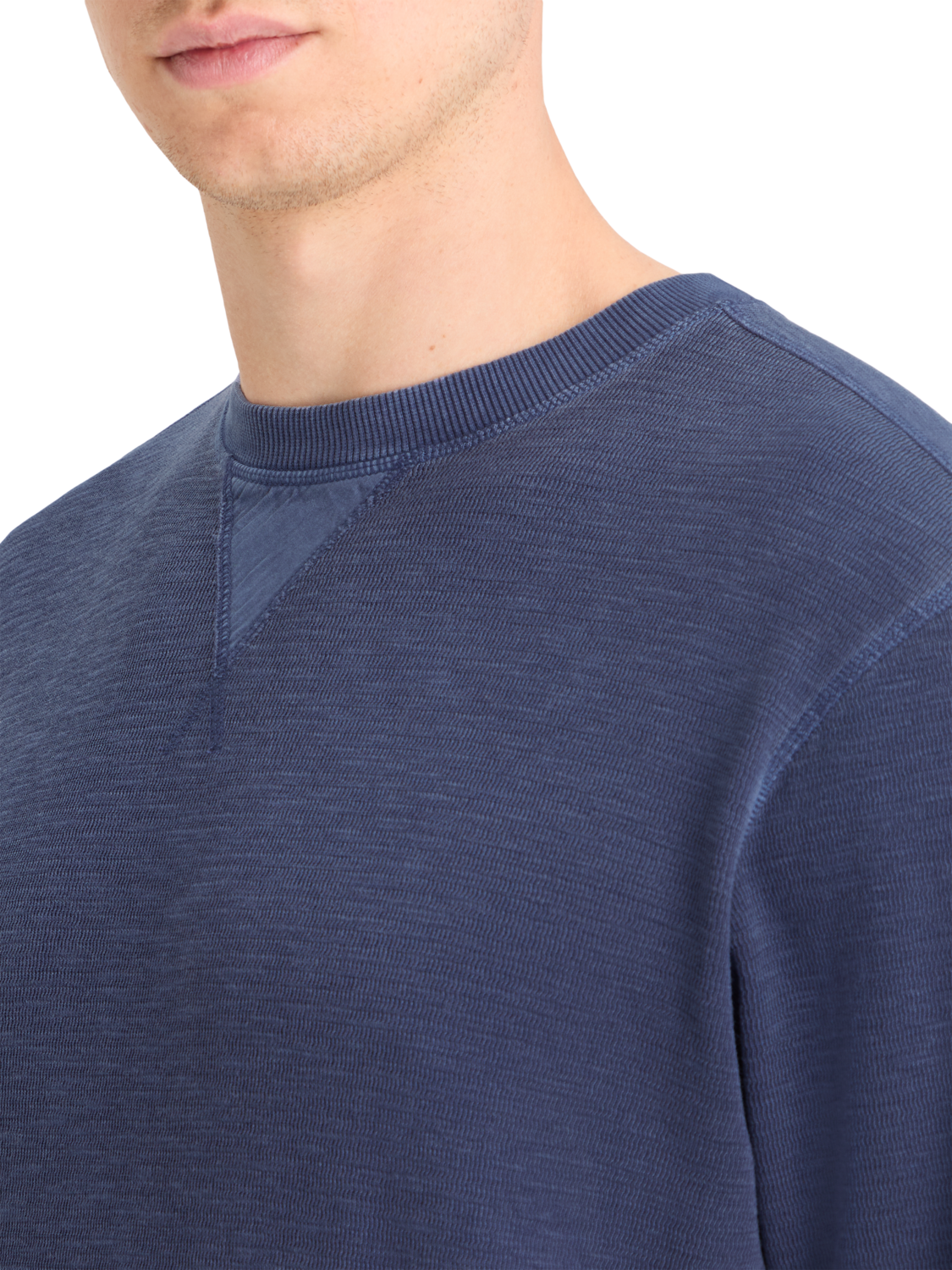 GARMENT DYED STRUCTURED SWEATSHIRT