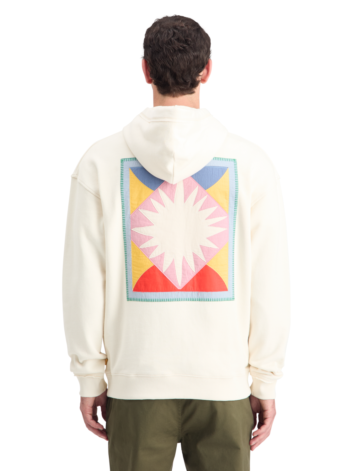 PATCHWORK APPLIQUE ARTWORK HOODIE