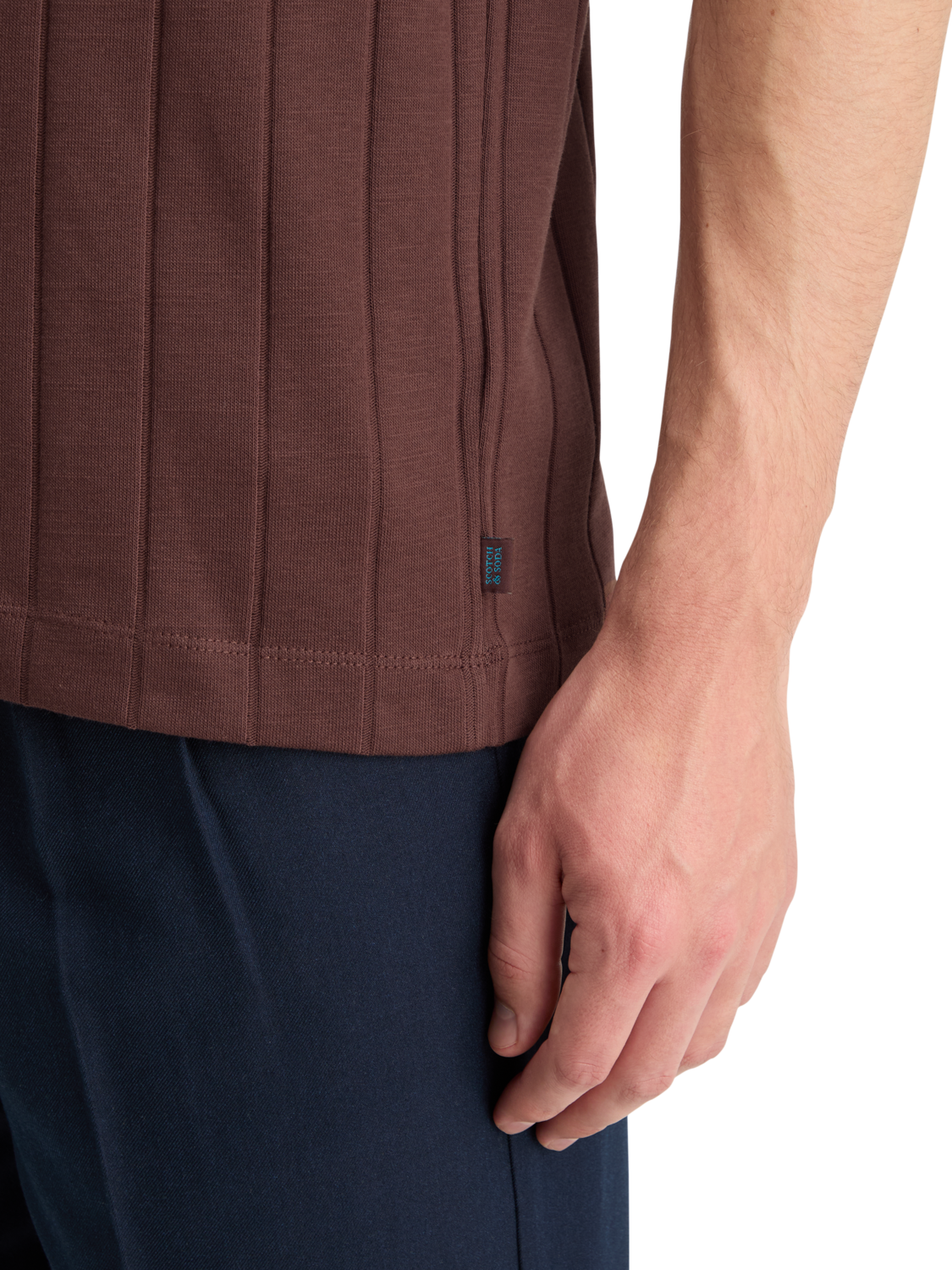 RIB KNITTED POLO