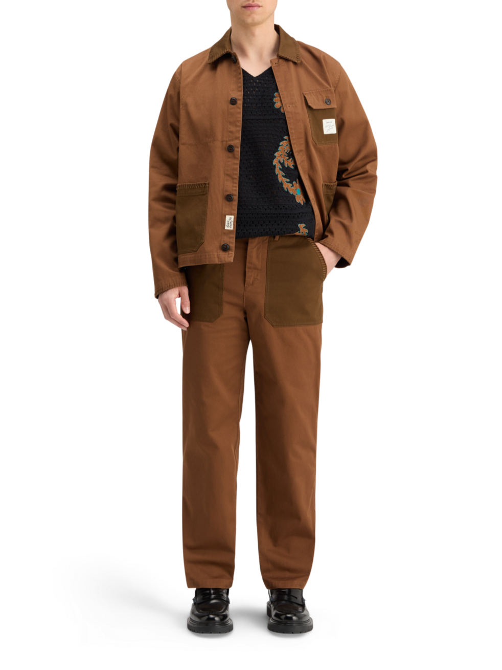 JOE JONAS X SCOTCH SODA CROCHET POLO SHORT SLEEVE