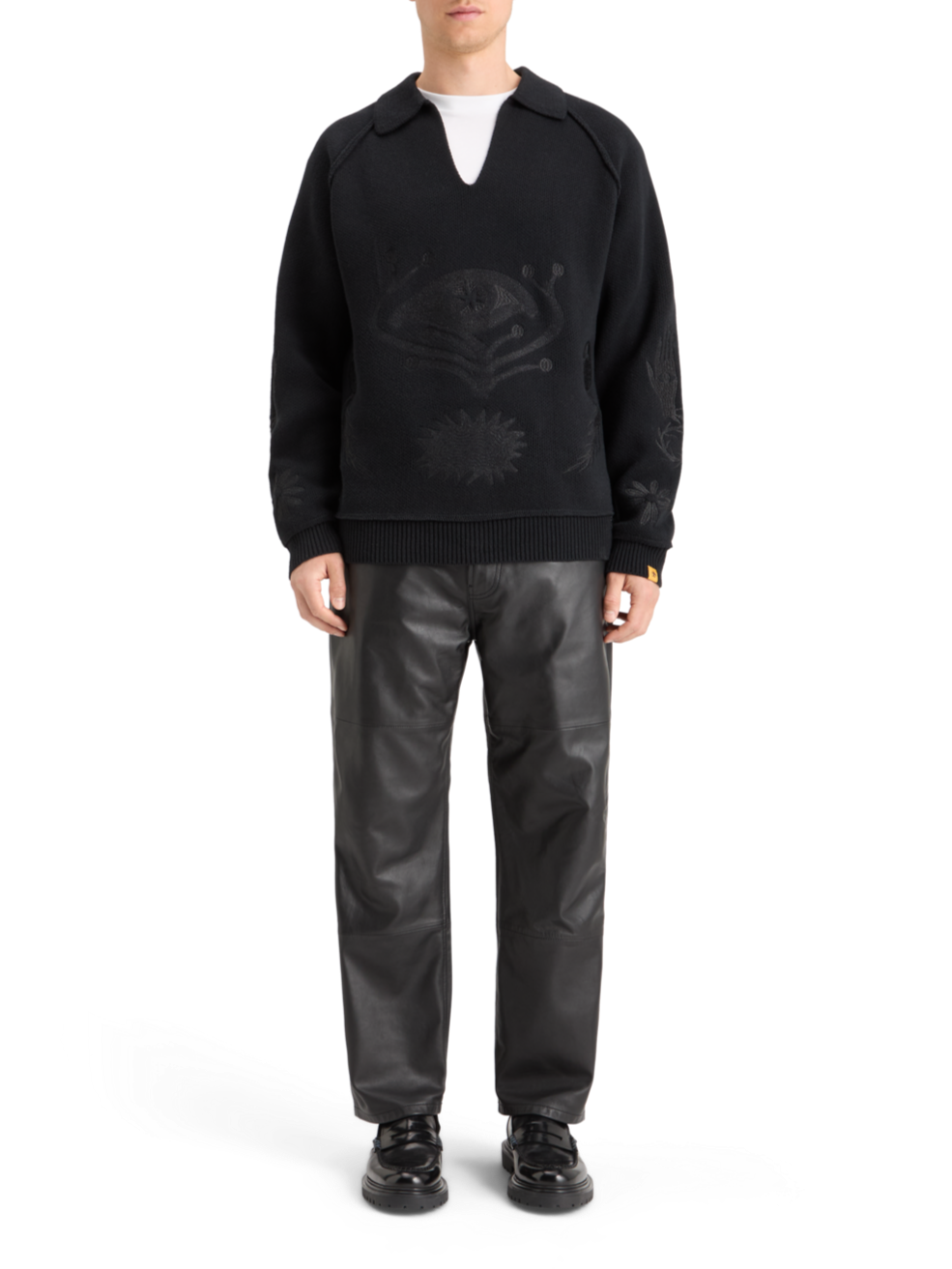 POLO LONG SLEEVES DROPPED SHOULDER SWEATER