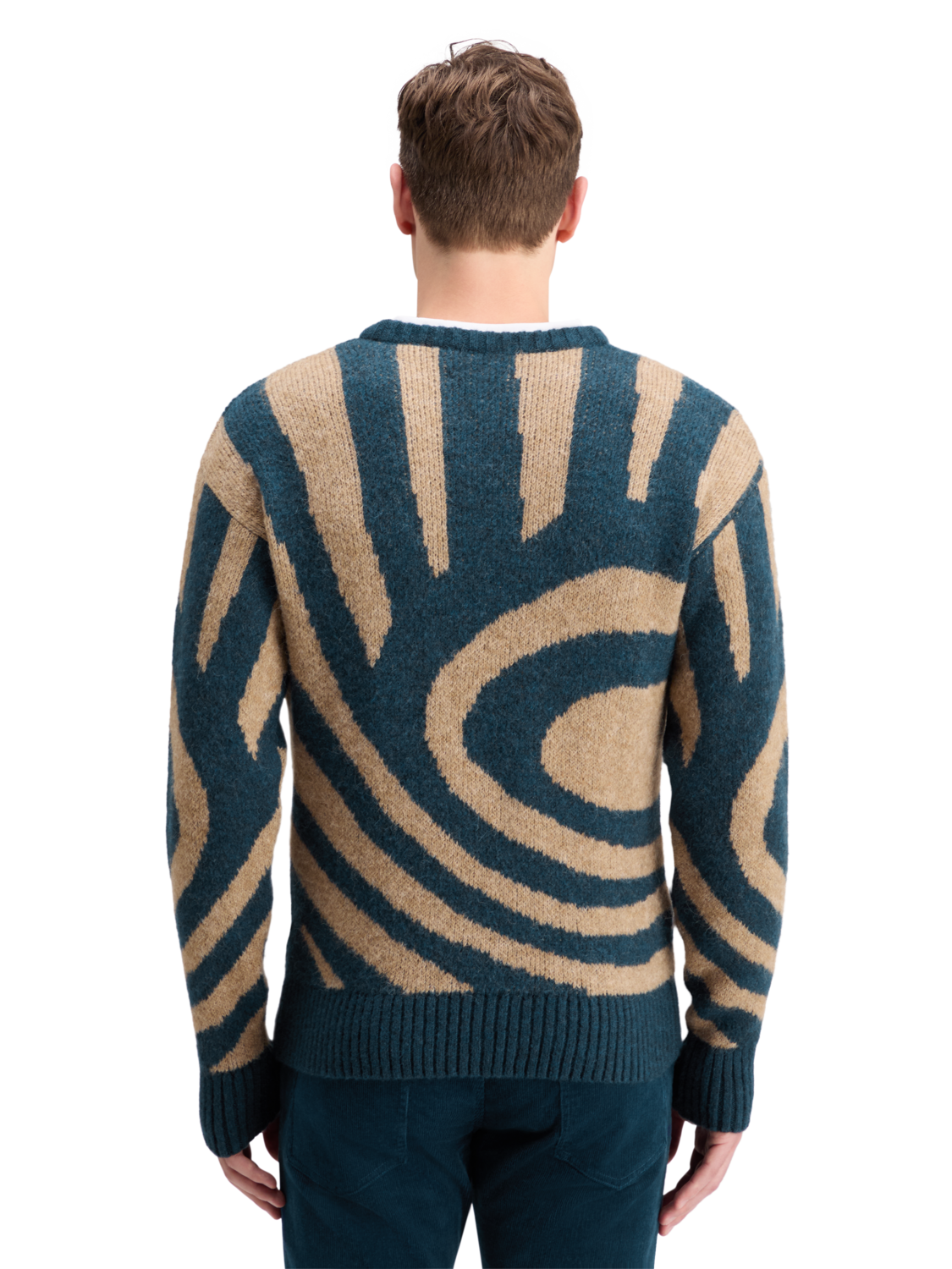 HAIRY BIG WAVES DROPPED SHOULDER SWEATER