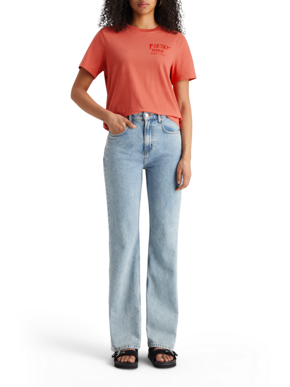 REGULAR FIT T-SHIRT WITH SMALL CHEST ARTWORK