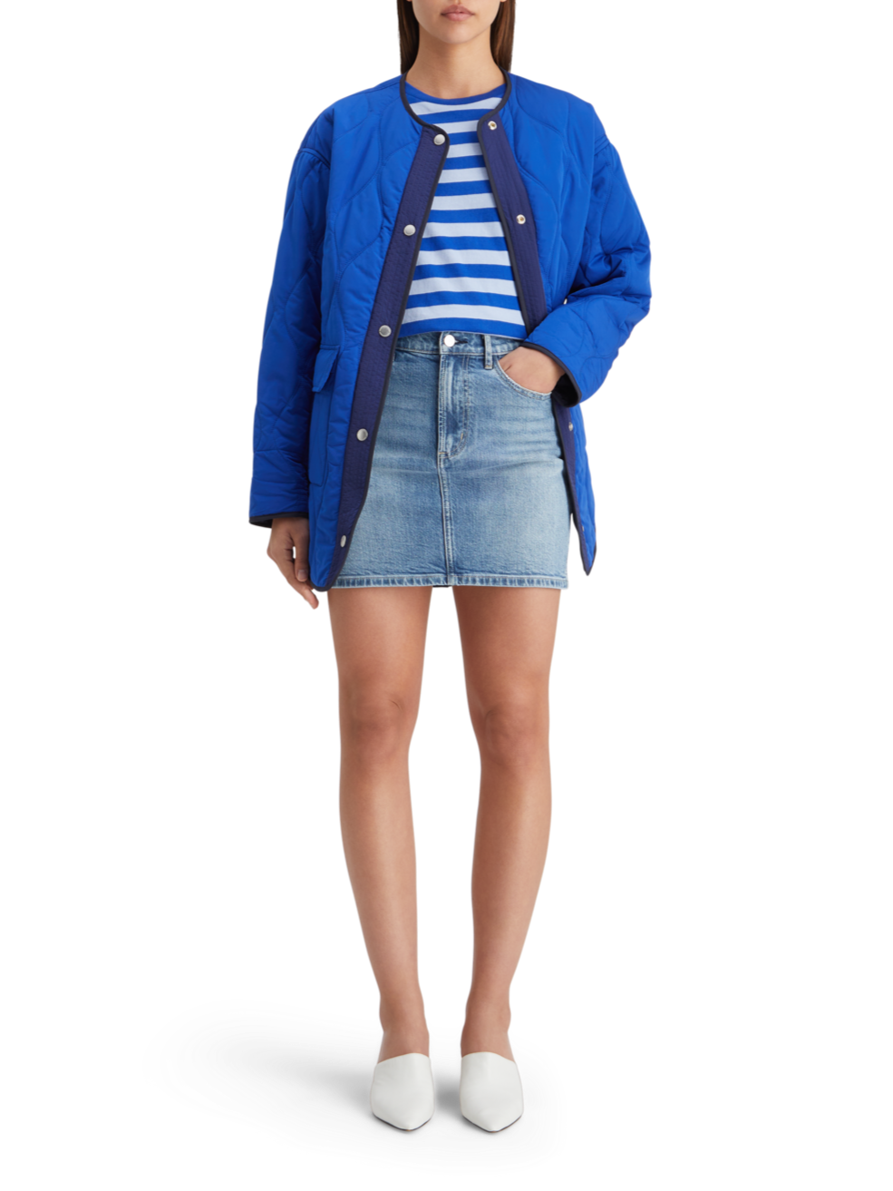 EASY 5 POCKET DENIM SKIRT - DREAMCATCHER