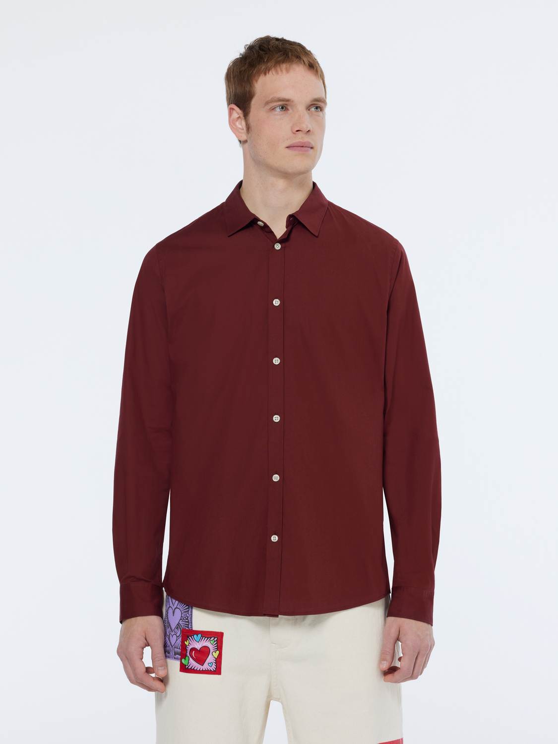 Seasonal Essentials Slim poplin shirt