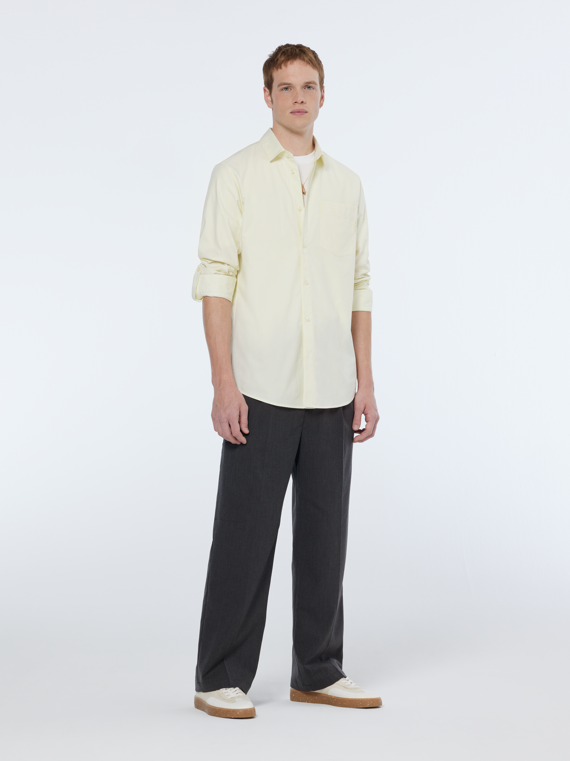 regular stripe oxford shirt