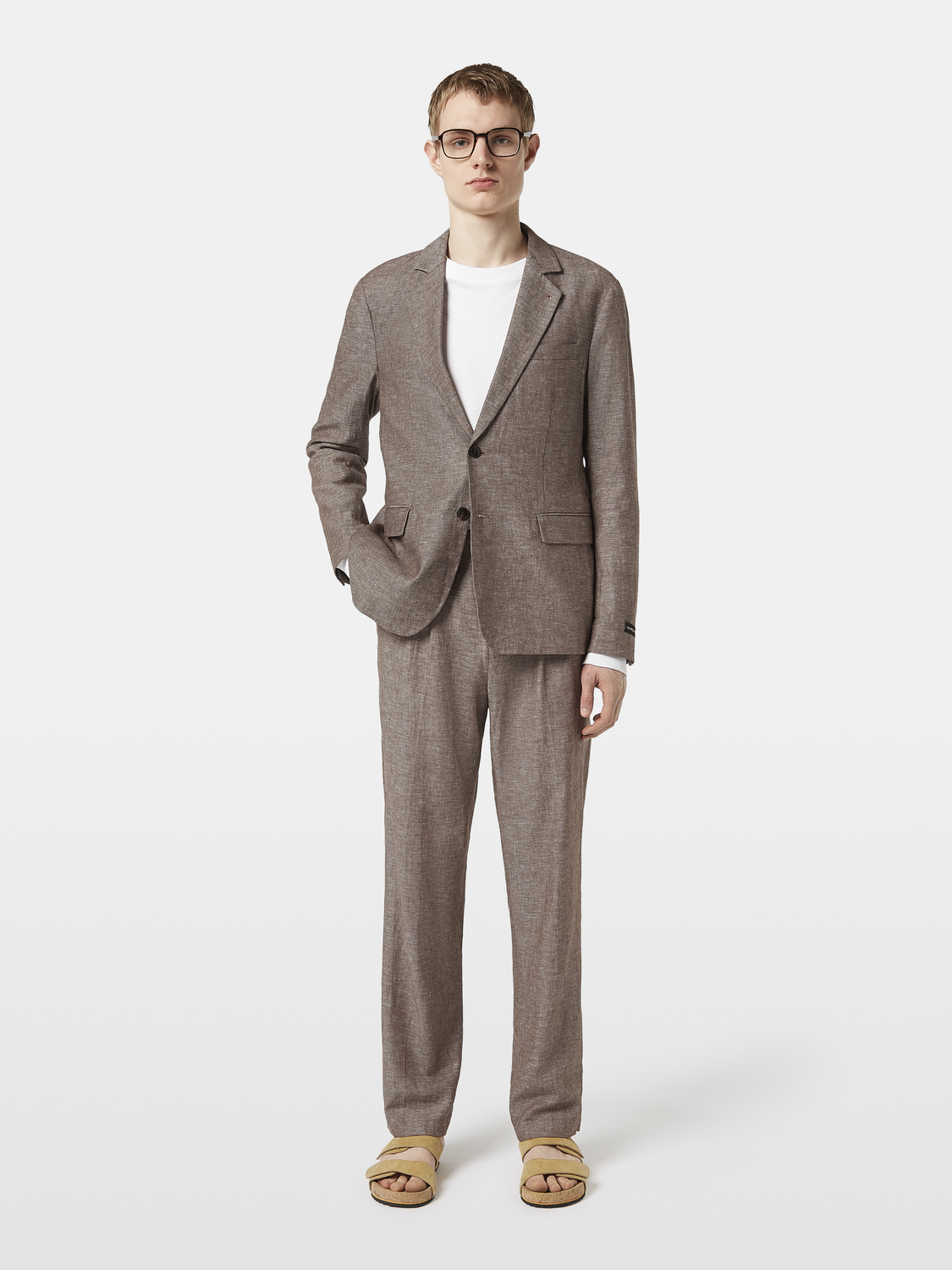 cotton-linen blazer