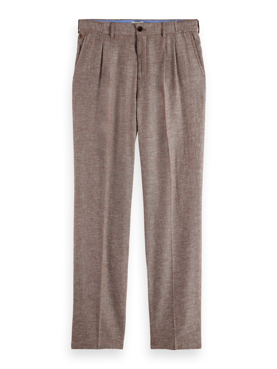 cotton-linen twill chinos