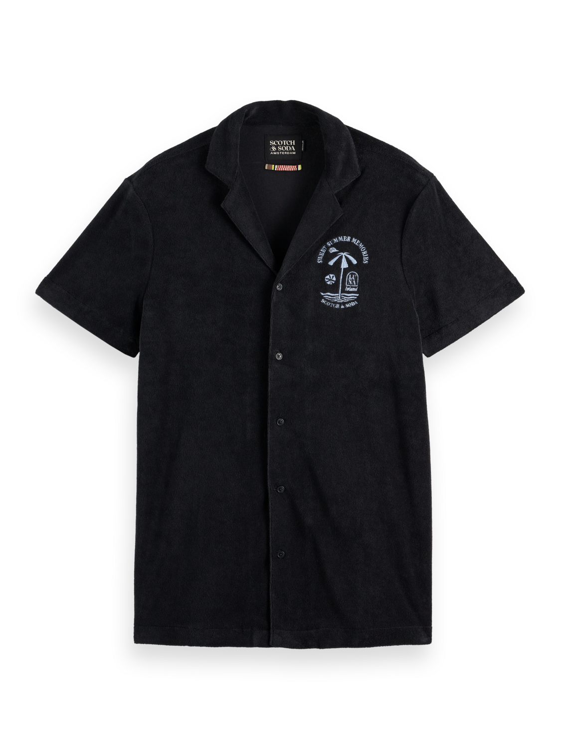 Short sleeve towelling shirt