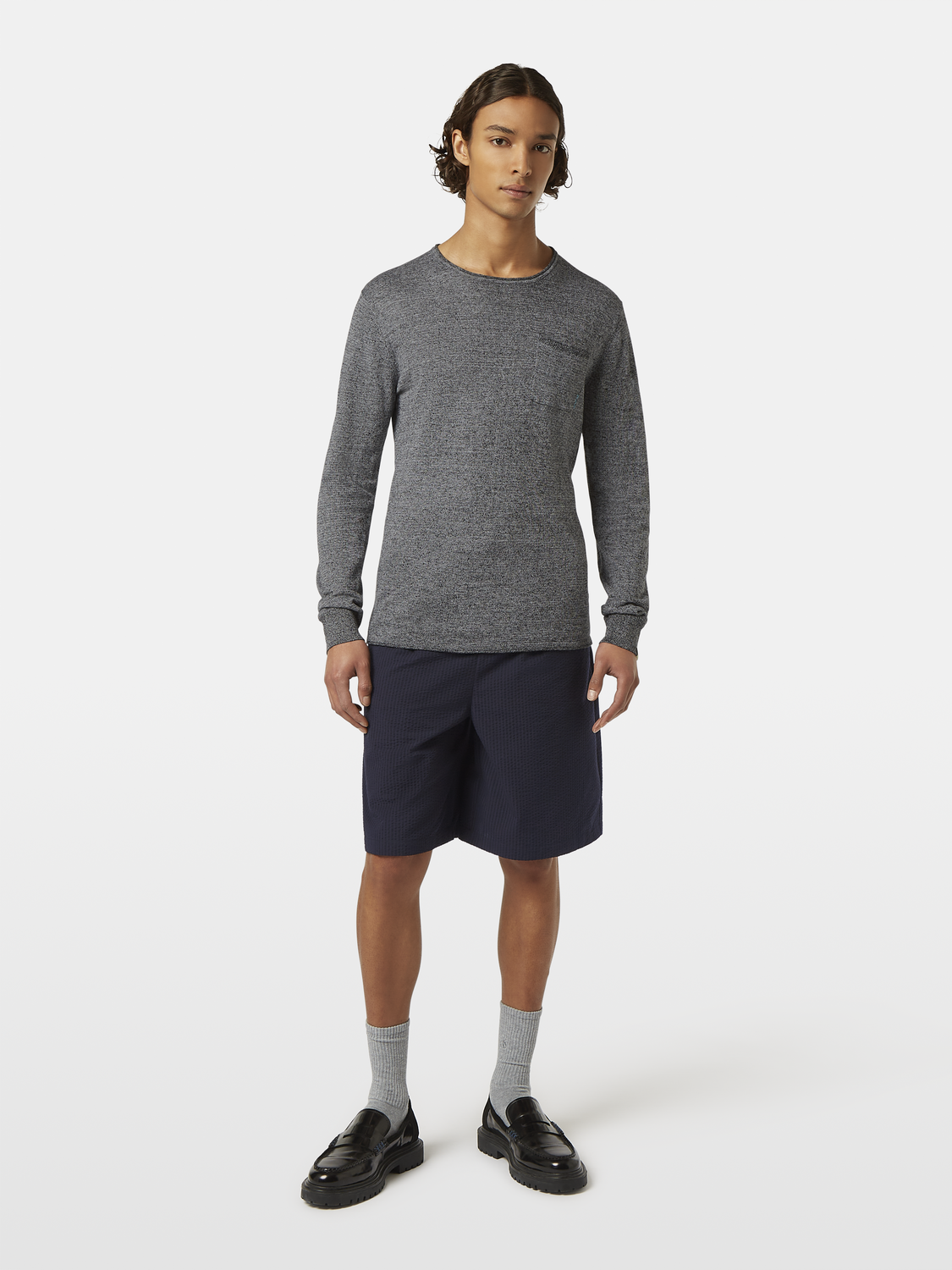Linen-Blend Jumper