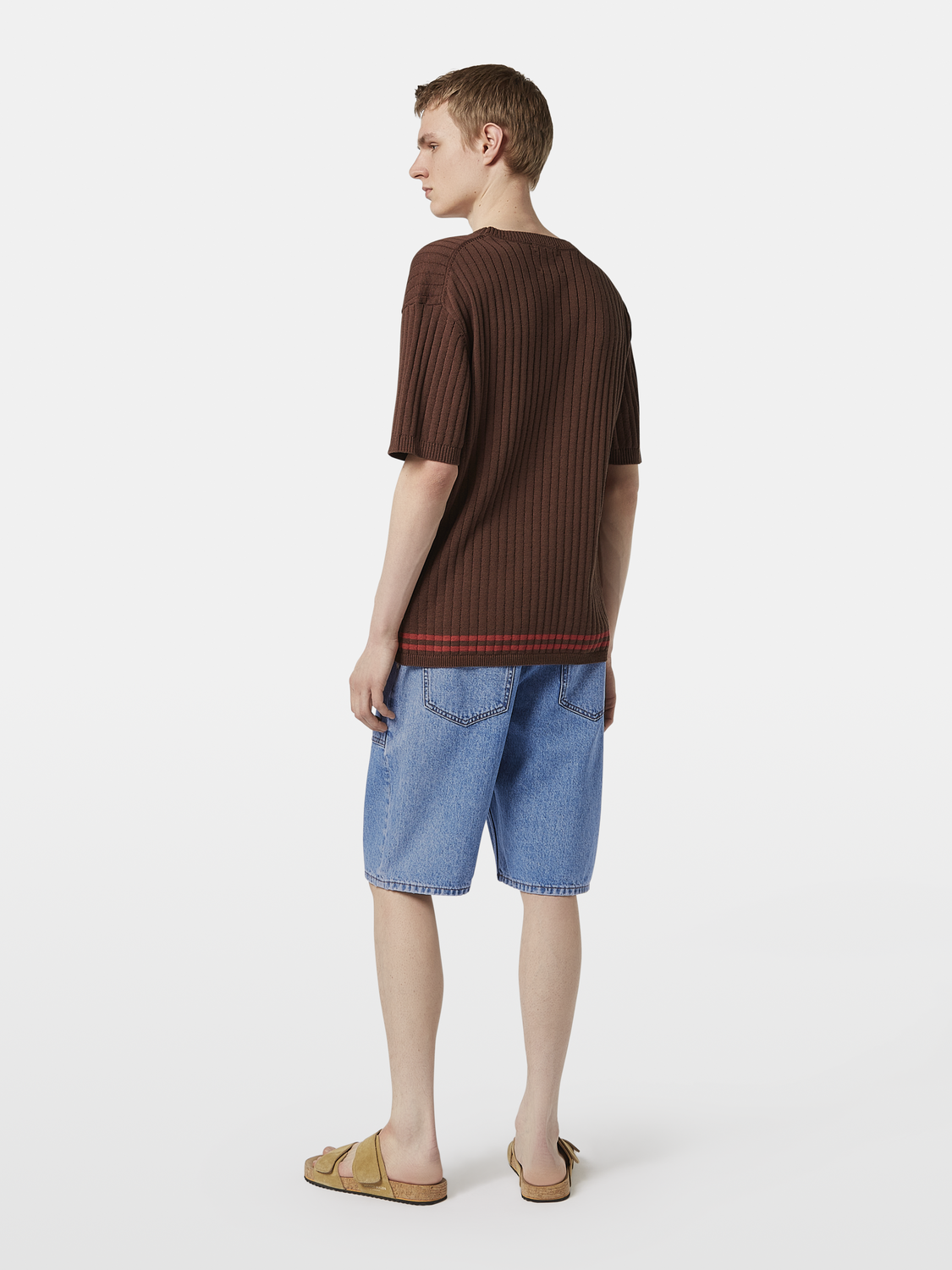 Structured knitted T-shirt