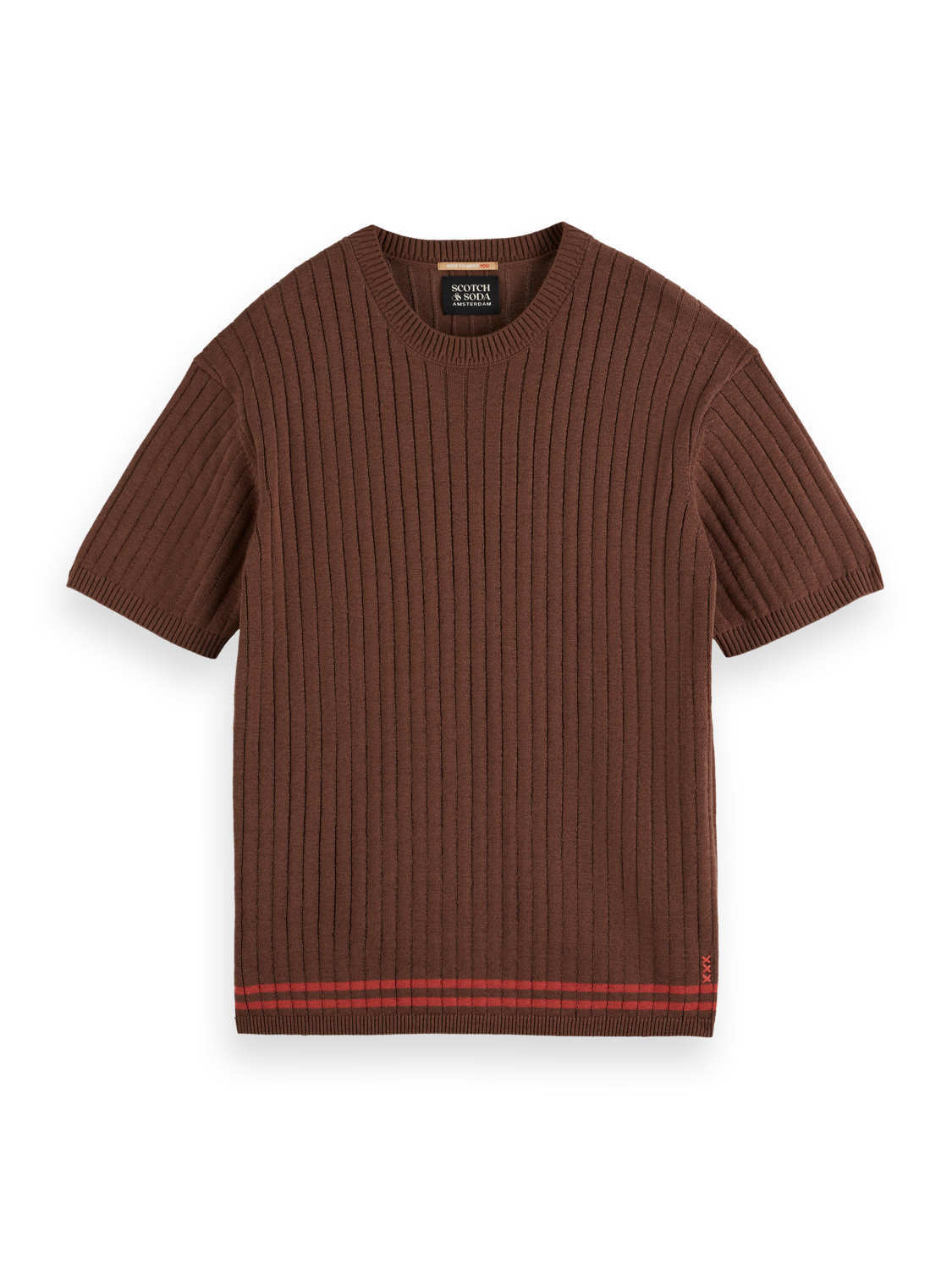 Structured knitted T-shirt