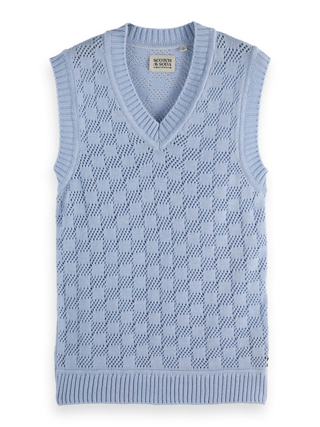 Structured v-neck vest