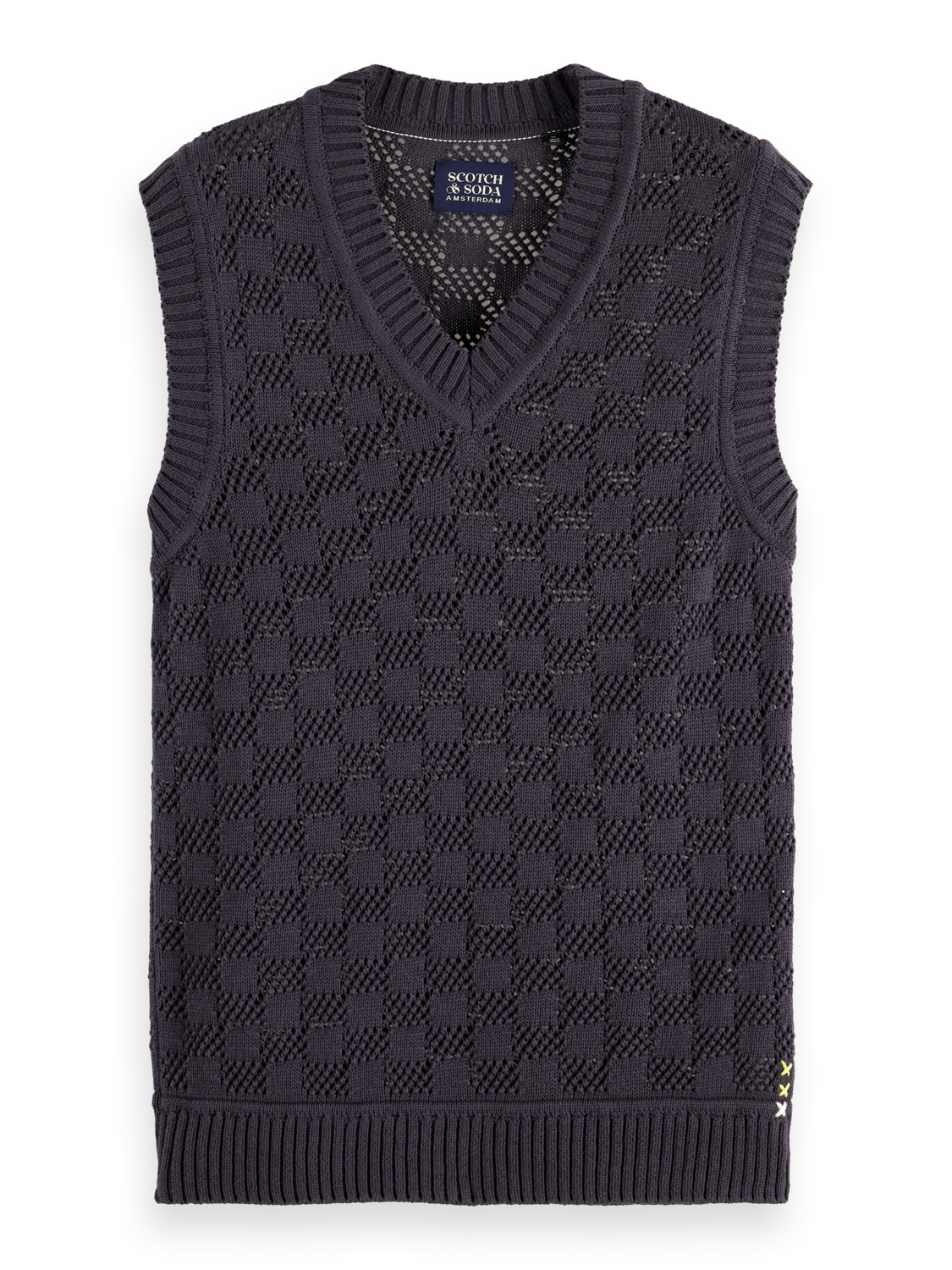 Structured v-neck vest