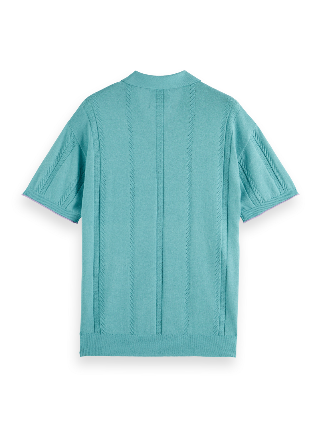 Relaxed fit knitted polo