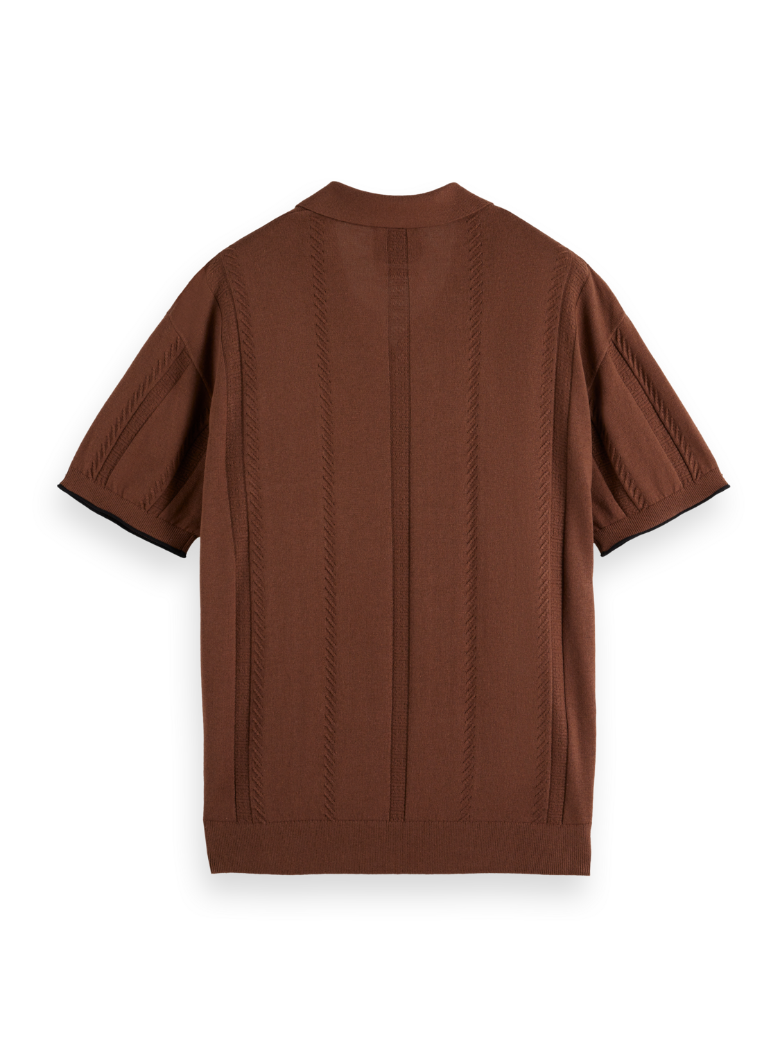 Relaxed fit knitted polo