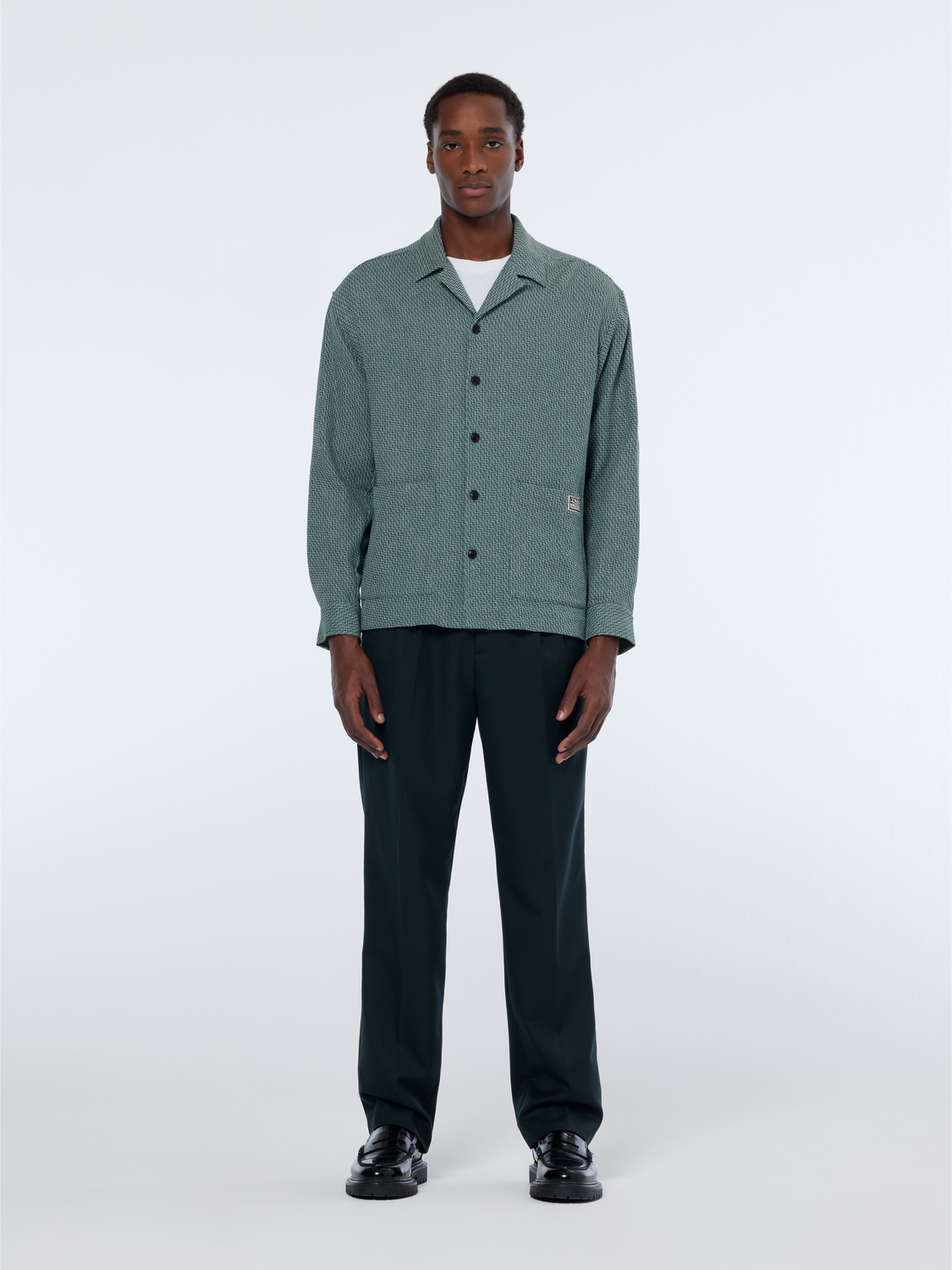 Relaxed structured overshirt