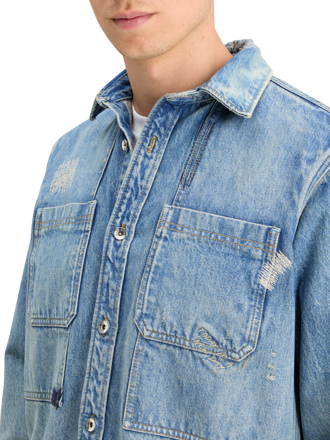 JOE JONAS X SCOTCH SODA REGULAR FIT SHIRT - NOTES FROM JOE