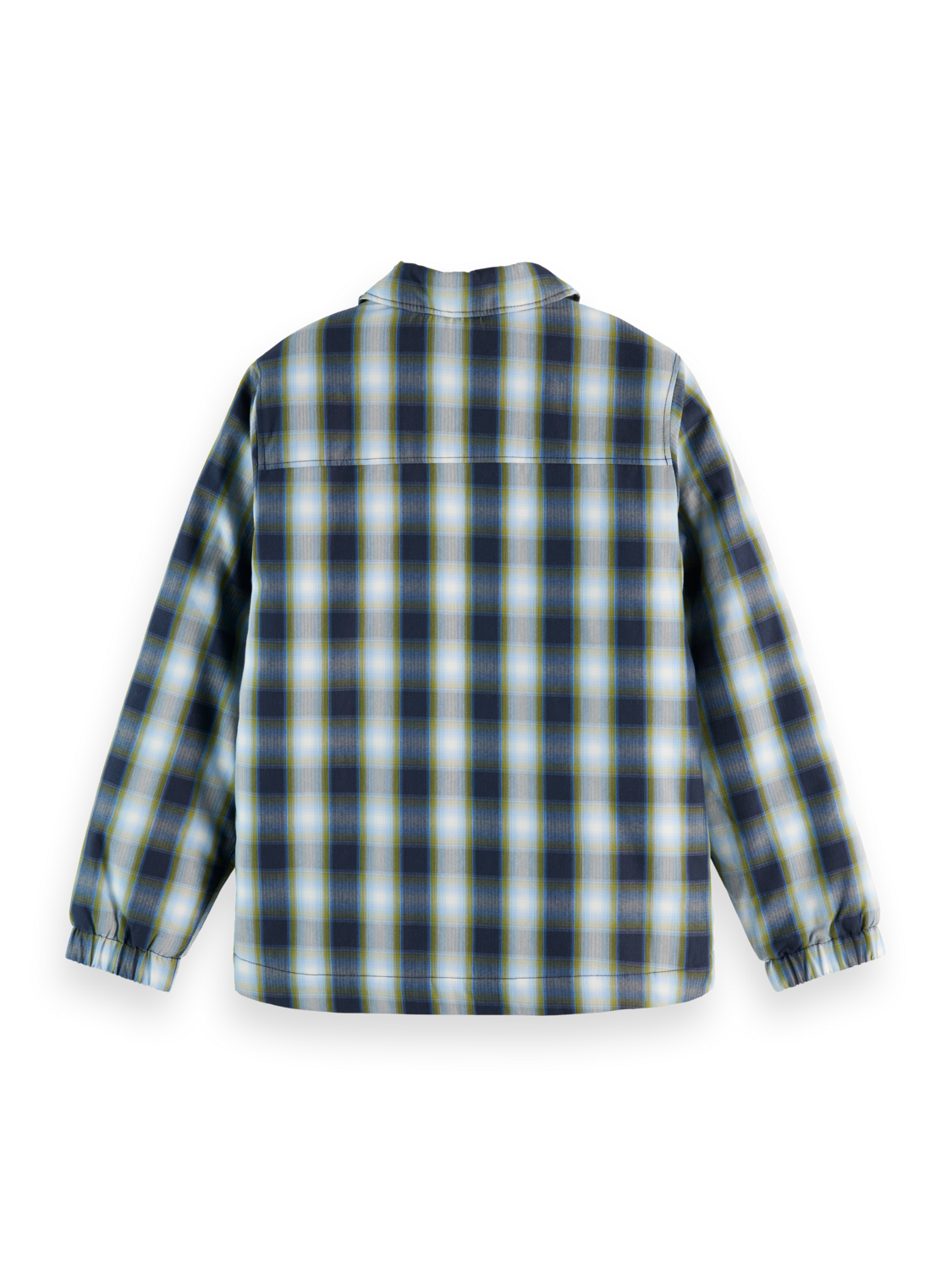 Boys Padded checked shirt jacket
