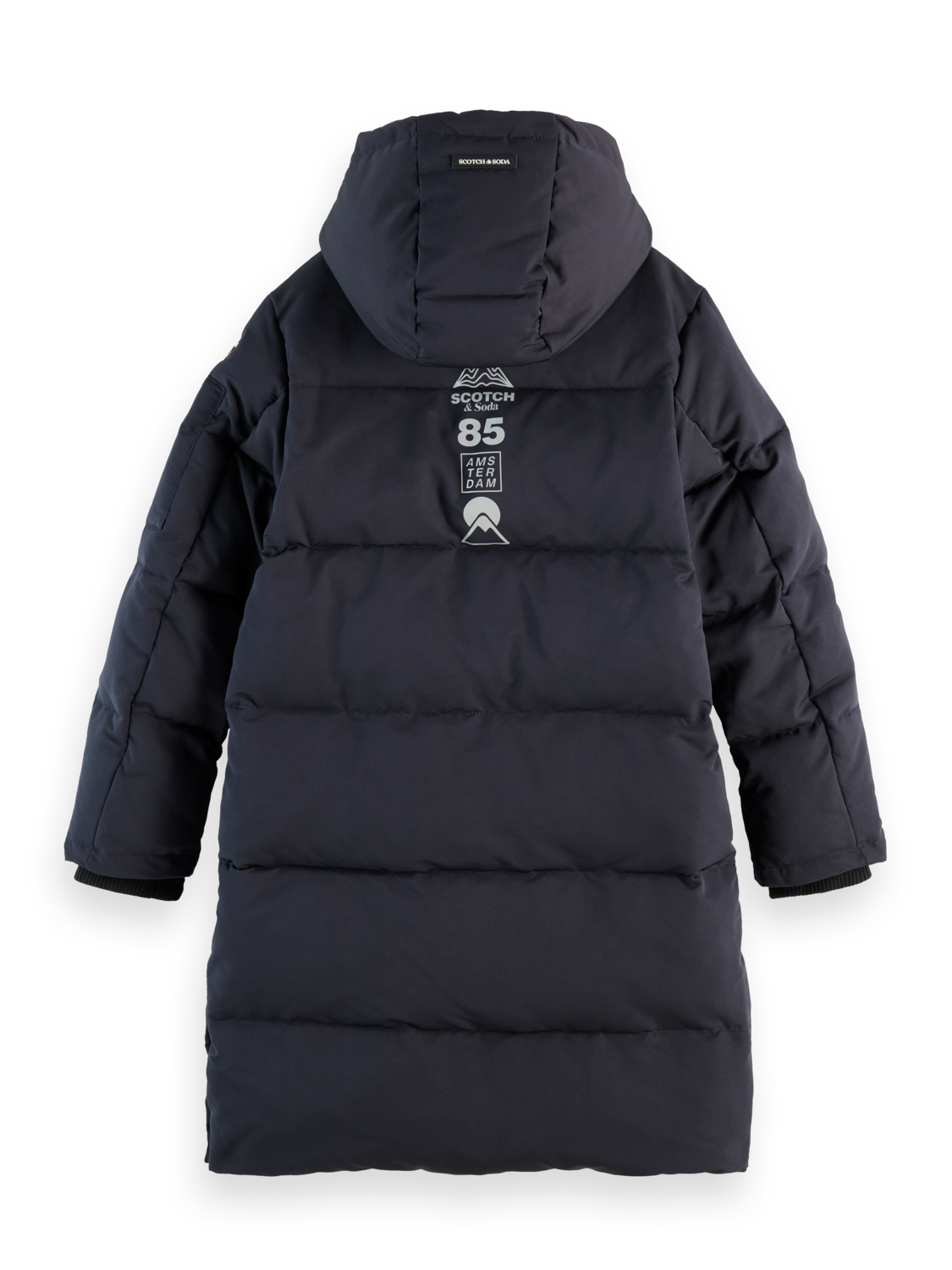 Boys Longer-length puffer jacket