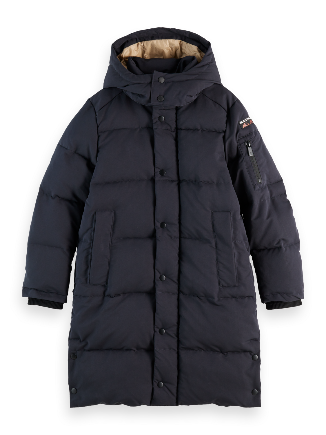 Boys Longer-length puffer jacket
