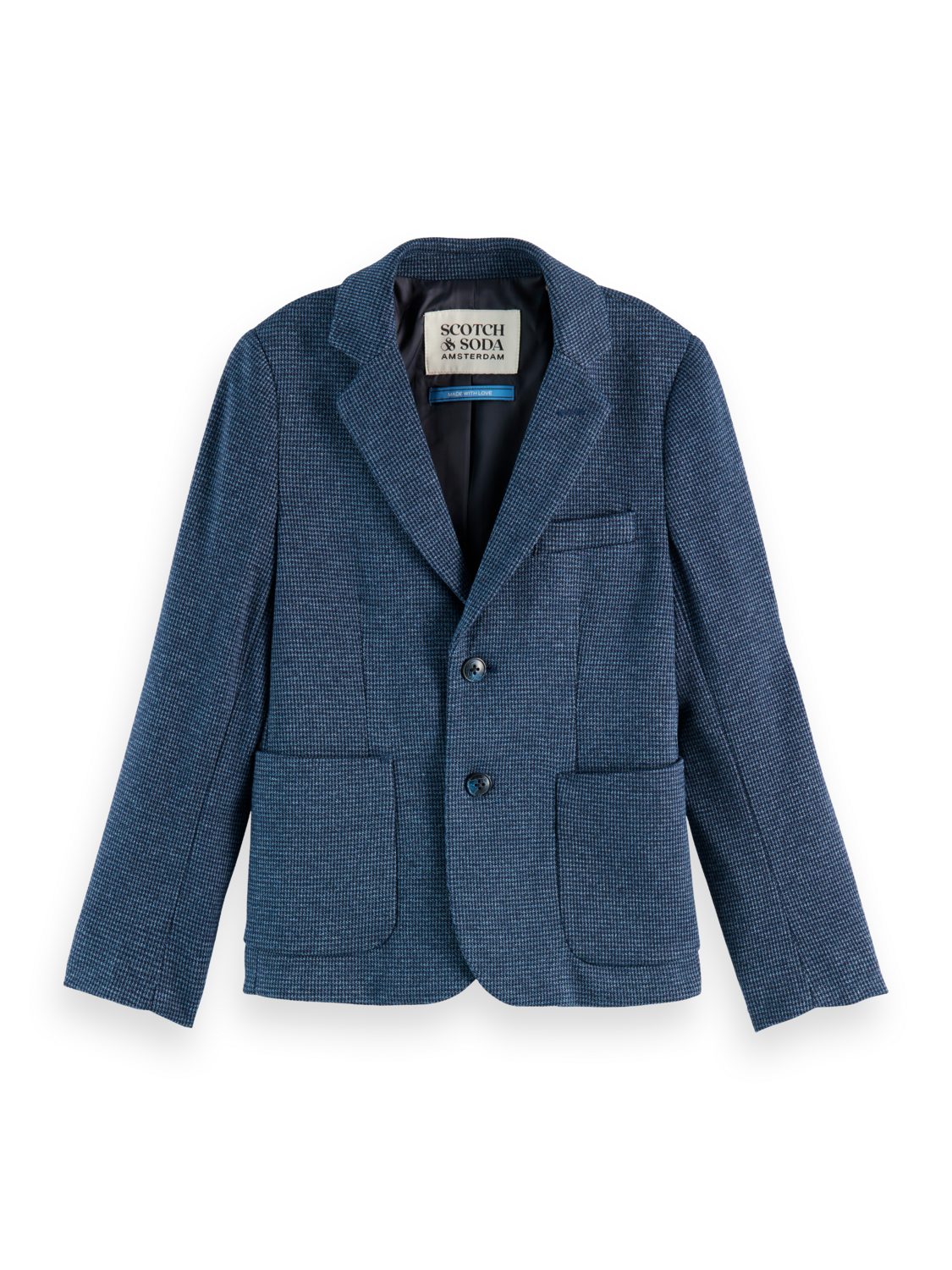 Boys Yarn-dyed knitted blazer