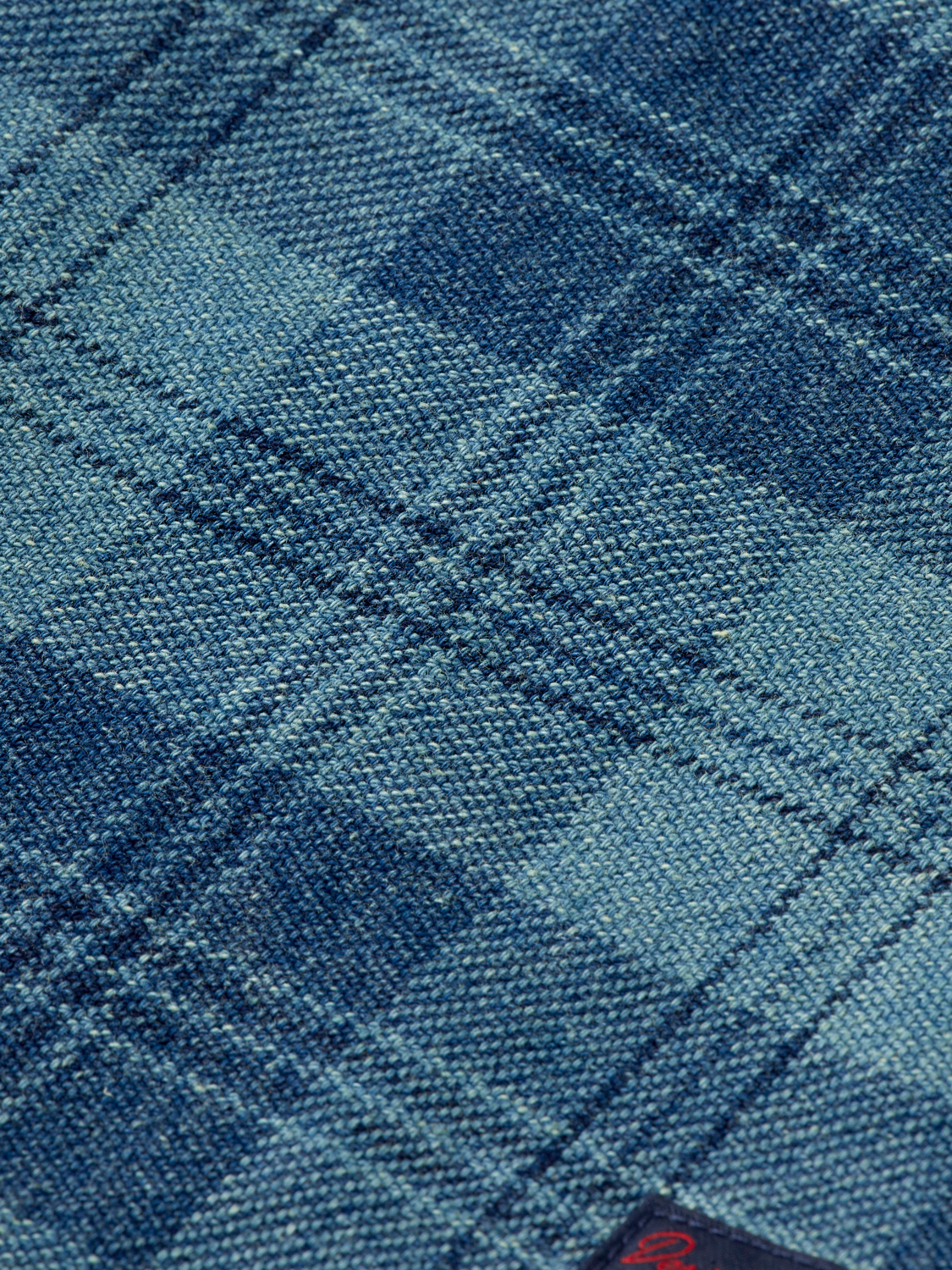 Boys Denim washed checked overshirt