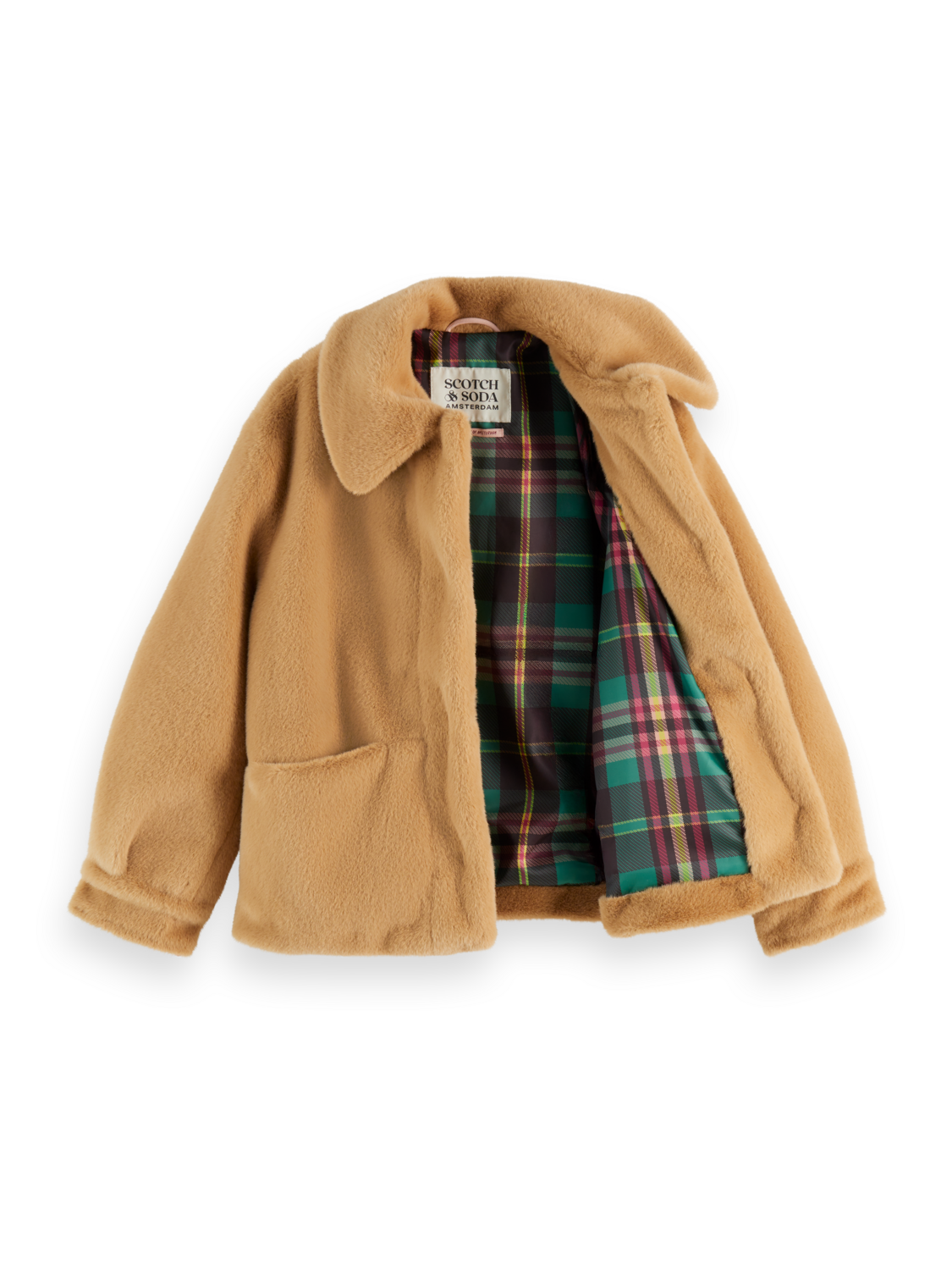 Girls Faux fur jacket – Scotch Soda Amsterdam