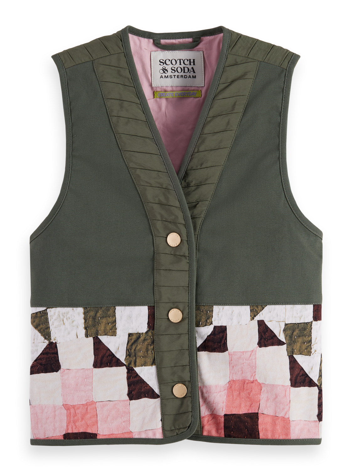 Girls Patchwork gilet