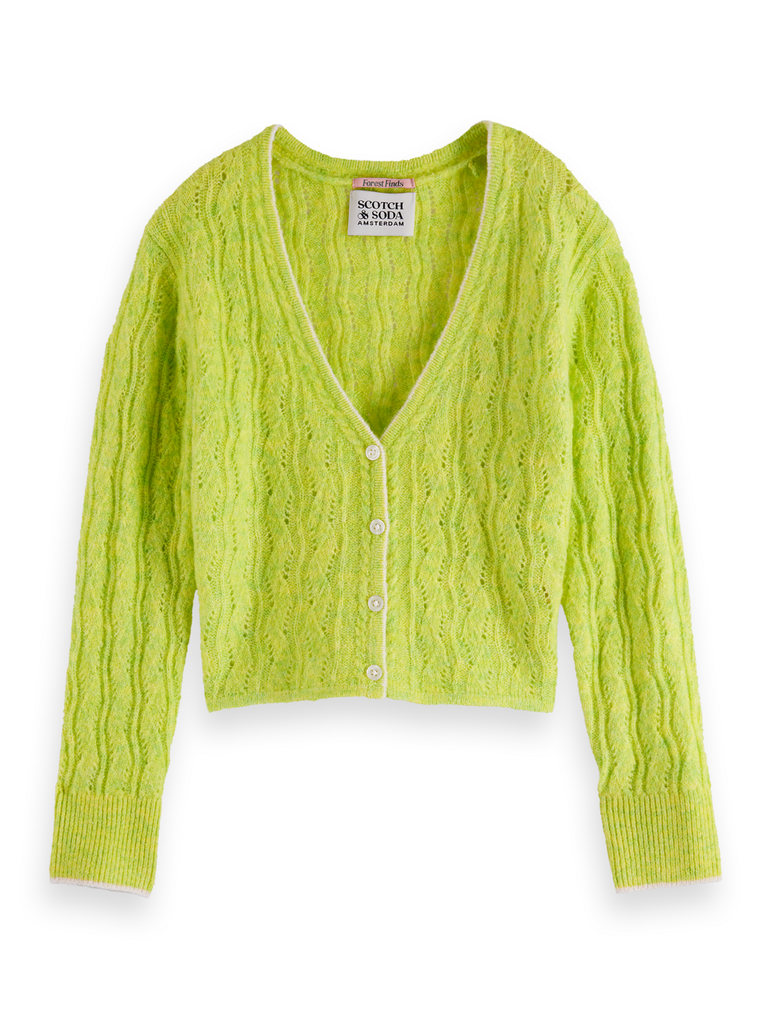 Girls Lightweight ajour-knitted cardigan