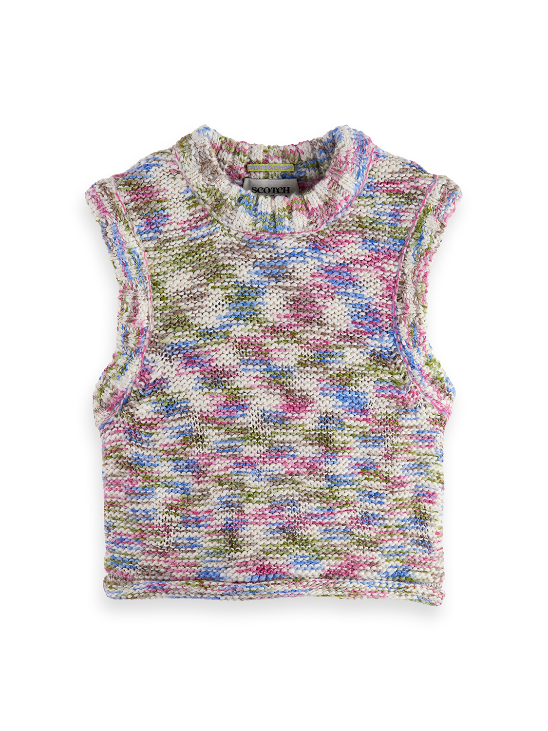 Girls Multi-color melange vest