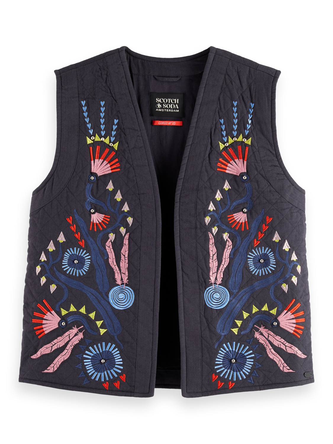 Embroidered gilet
