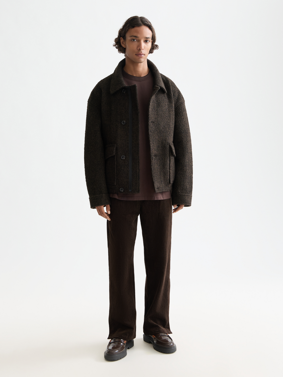 Short wool coat