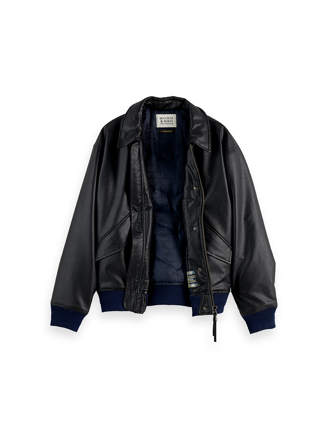 Vegan leather puffer