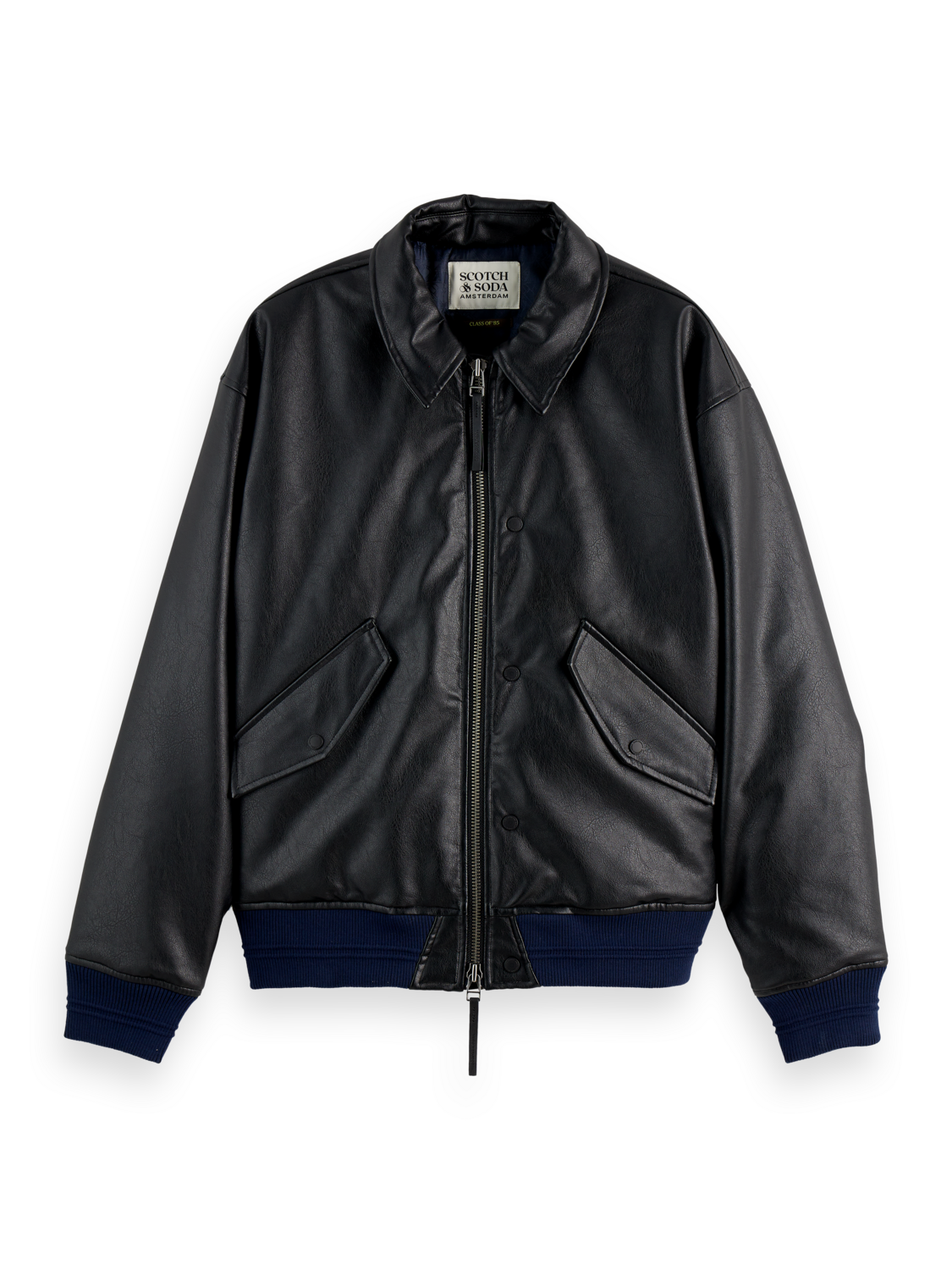 Vegan leather puffer