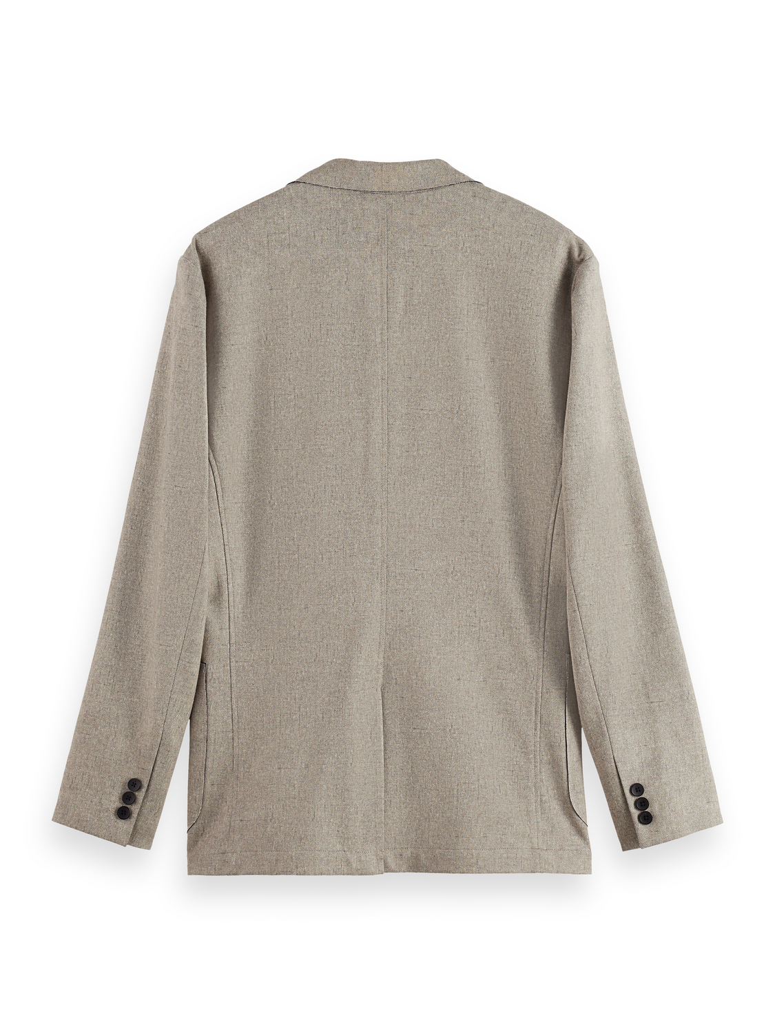 Melange jersey relaxed blazer