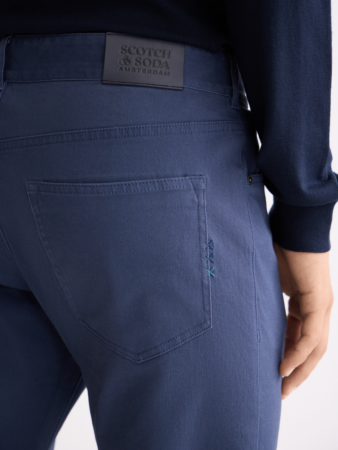 Ralston- cotton-blend twill regular slim fit 5-pocket pant