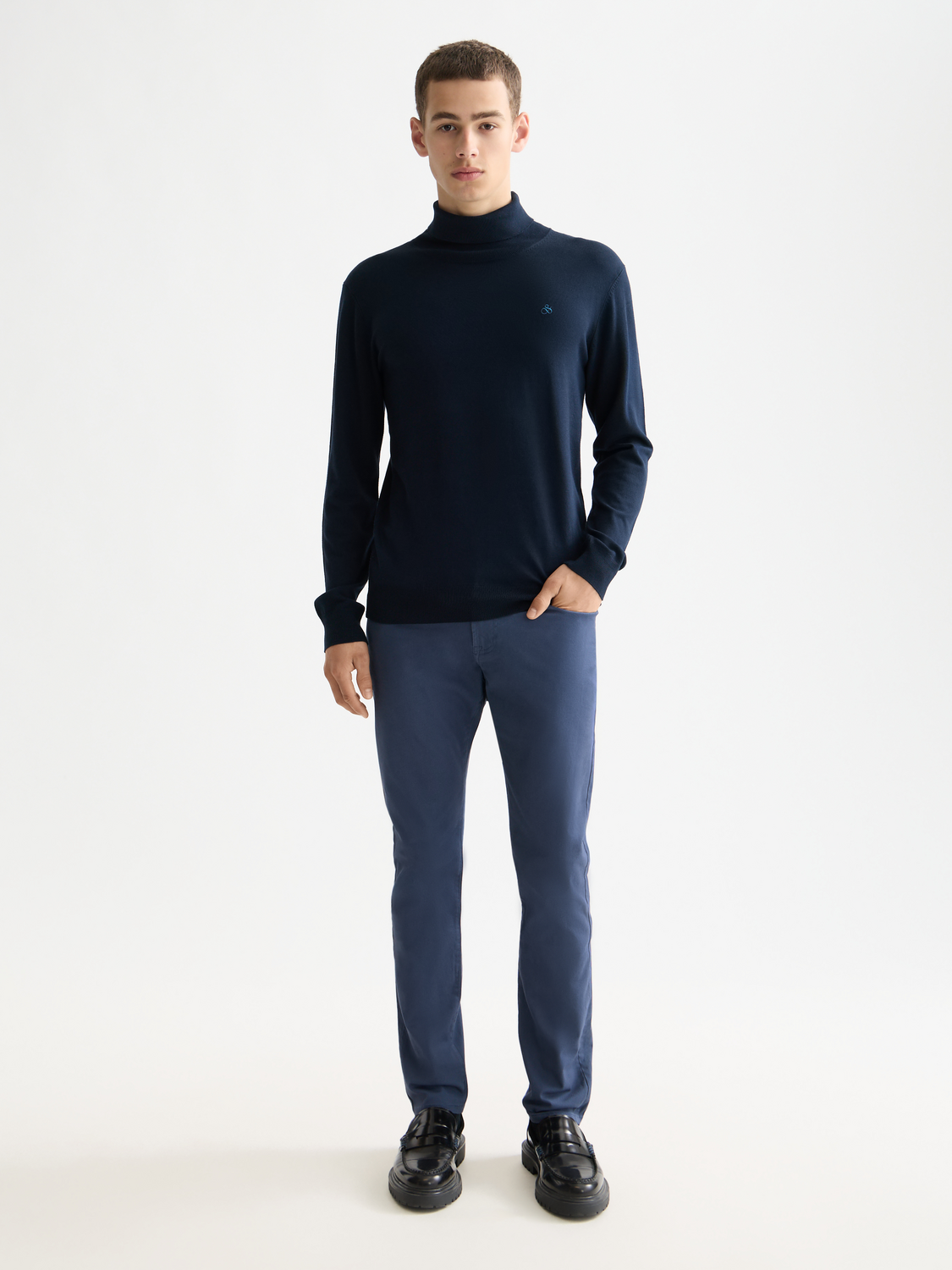 Ralston- cotton-blend twill regular slim fit 5-pocket pant
